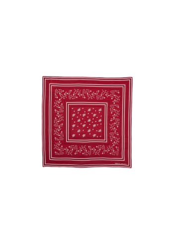 Skall Studio - Šatka - Skall Classic Scarf 55x55 - Aurora Red/White