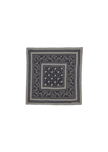 Skall Studio - Halsdoek - Skall Classic Scarf 50x50 - Black/Oatmeal