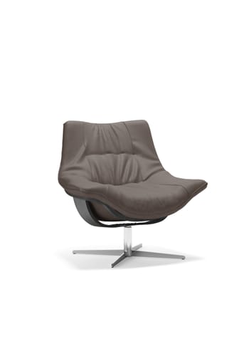 Skipper Furniture - Nojatuoli - Flight Armchair Low / By O&M Design - Samoa 154 / Black Stained Beech / Polished Chrome