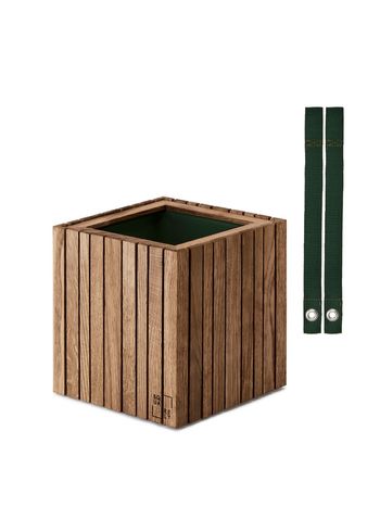 SQUARELY CPH - Plant Box - GrowON & HoldON - Dark Oak - Dark Green Nylon