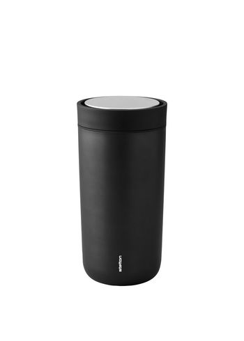 Stelton - Thermokop - To Go Click Vacuum Insulated Cup 0.4 L - Black Metallic
