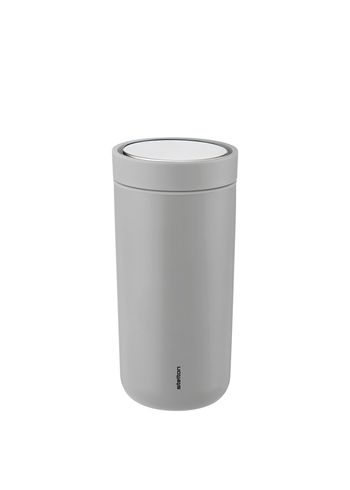 Stelton - Termokop - To Go Click Vacuum Insulated Cup 0.4 L - Soft Light Grey