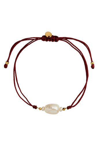 Stine A - Bracciali - Baroque Pearl Berrie Bracelet - Bordeaux