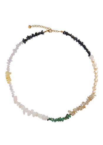 Stine A - Halskæde - Crispy Coast Necklace - Pacific Colors with Pearls & Gemstones - Multi