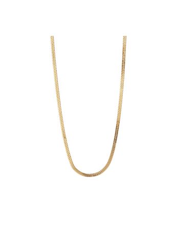 Stine A - Necklace - Short Snake Necklace - Gold