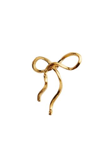 Stine A - Pendiente - Flow Bow Earring - Gold