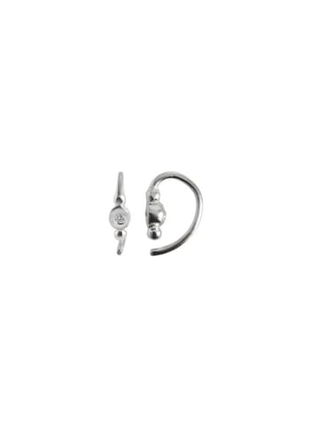 Stine A - Oorbel - Petit Bon Bon Zircon Earring - Silver/White Zircon