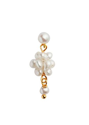 Stine A - Samoopaľovací prípravok - Petit Cluster Berries Earring - Single - Gold