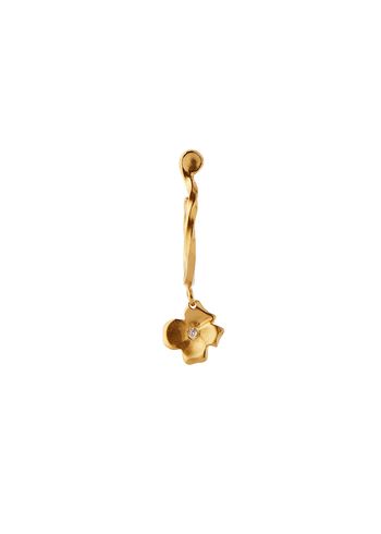 Stine A - Ohrring - Petit Flow Creol with Garden Flower - Gold