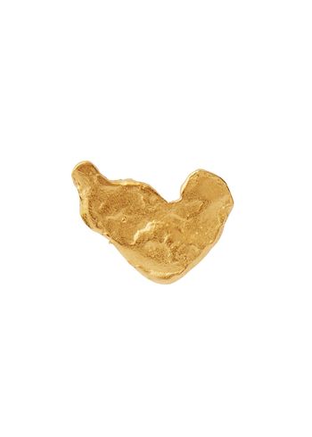 Stine A - Örhänge - Petit Gold Splash Earring - Disco Heart - Gold