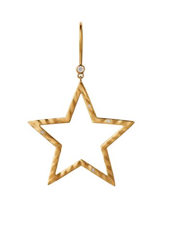 Stine A - Pendiente - Shining Star Earring - Gold Plated