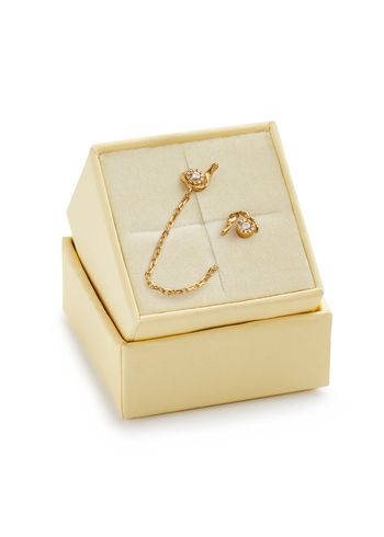 Stine A - Øreringe - PlanBørnefonden x Stine A Jewelry Flow Love Box - Gold