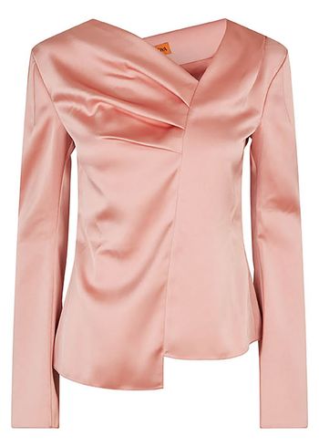 Stine Goya - Pusero - Asymmetrical Long Sleeve Top - Rose Tan