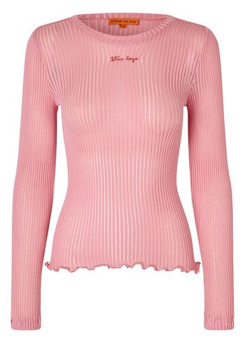 Stine Goya - Blusa - Long Sleeve Crewneck - Pink Nectar