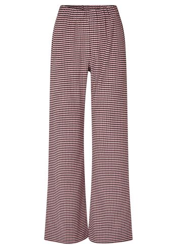 Stine Goya - Pants - Elasticated Waistband Pants - Pink/Black