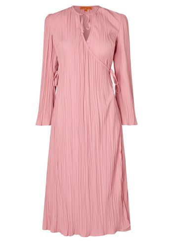 Stine Goya - Vestir - Long Sleeve Wrap Tie Dress - Pink Nectar