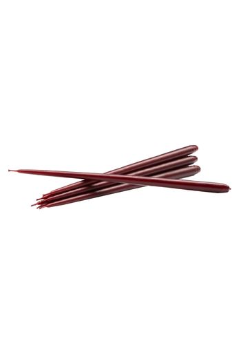STOFF - Stearinljus - Taper Candles - Burgundy Red - Cone-shaped