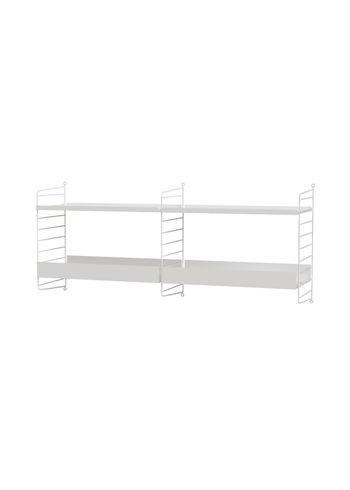 String Furniture - Reolsystem - Kitchen B - White / White