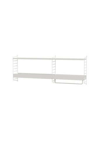 String Furniture - Reolsystem - Kitchen C - White / White