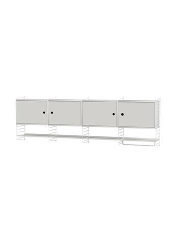 String Furniture - Sistema de estanterías - Kitchen K - White / White