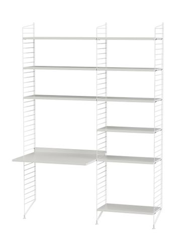 String Furniture - Sistema de estanterías - Workspace B - White / White