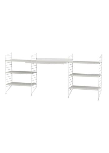 String Furniture - Sistema de prateleiras - Workspace D - White / White