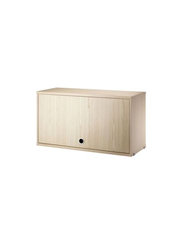 String Furniture - Skab - Cabinet With Flip Doors - Ash - Large