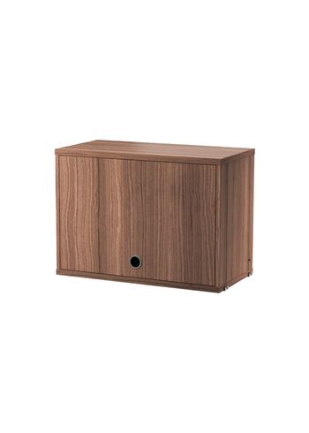 String Furniture - Creare - Cabinet With Flip Doors - Walnut - Small