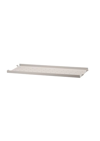 String - Plank - Metal Shelf w/ Low Edge - Beige