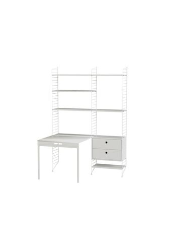 String - Bureau - Workspace - String Furniture - White/white - Workspace H