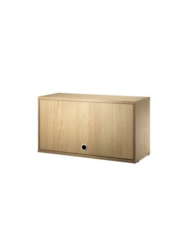 String - Luo - Cabinet With Flip Doors - Oak