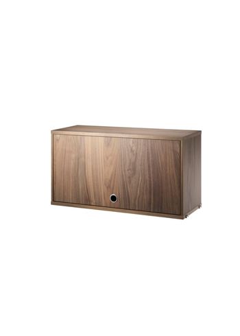 String - Luo - Cabinet With Flip Doors - Walnut