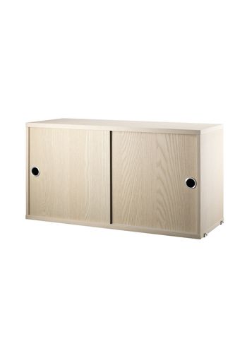 String - Skåp - Cabinet w/ Sliding Doors - Large - Ash