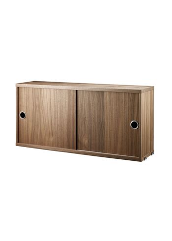 String - Skåp - Cabinet w/ Sliding Doors - Small - Walnut