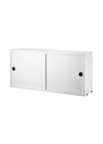 String - Skab - Cabinet w/ Sliding Doors - Small - White