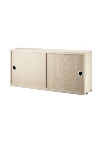 String - Cabinet - Cabinet w/ Sliding Doors - Small - Ash
