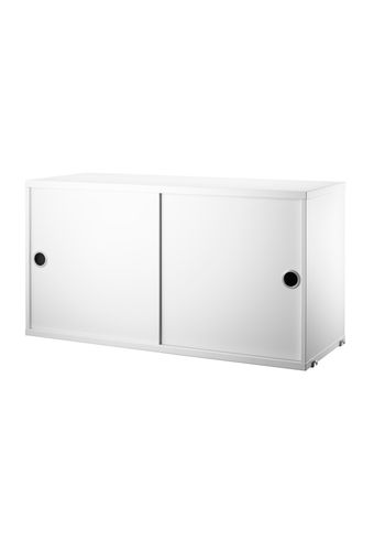 String - Skab - Cabinet w/ Sliding Doors - Large - White