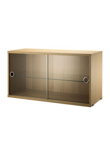 String - Cabinet - Display Cabinet - Oak