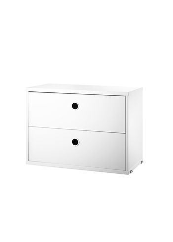 String - Skab - Chest w/ Drawers - Small - White