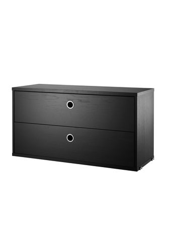 String - Skåp - Chest w/ Drawers - Large - Black Stained Ash