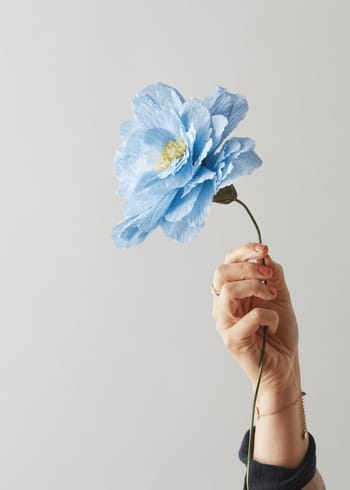 Studio About - Papirblomster - Paper Flower, Grand Peony - Blue