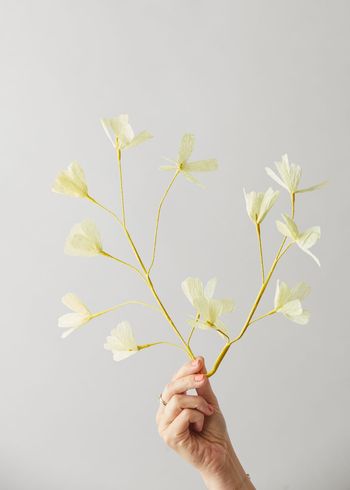Studio About - Papirblomster - Paper Flower - Branch Grande - Yellow