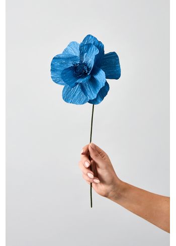 Studio About - Papirblomster - Paper Flower, Himalayan Poppy - Blue