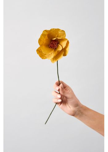 Studio About - Papierové kvety - Paper Flower, Windflower - Ochre