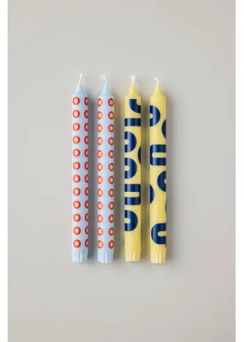 Studio About - Bougies - Candles / By Mikkel Lang Mikkelsen - Yellow/Blue
