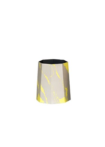 Swedish Ninja - Container - Chimney paper bin - Yellow/Grey