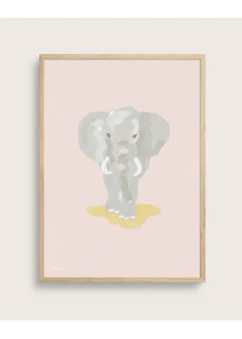 Taishō - Plakat - Lyserød Elefant - Lyserød Elefant