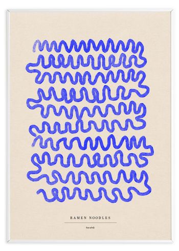 Taishō - Poster - Ramen noodles (organized) - Ultramarinblå