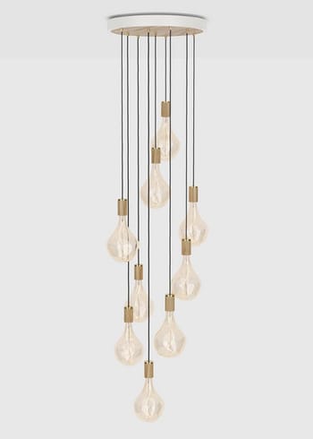 Tala - Lamp - Nine Pendant / Large / Voronoi II - Oak/White