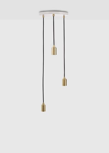Tala - Lamp - Triple Pendant Canopy - Brass/White